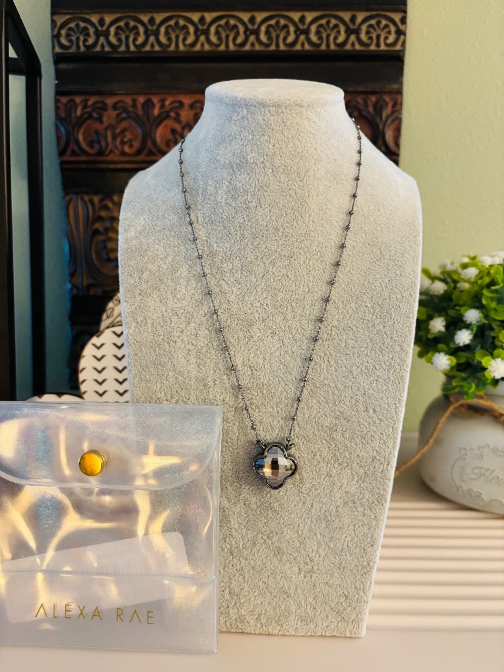 Bar by Alexa Rae Venice Necklace - Gunmetal Smokey